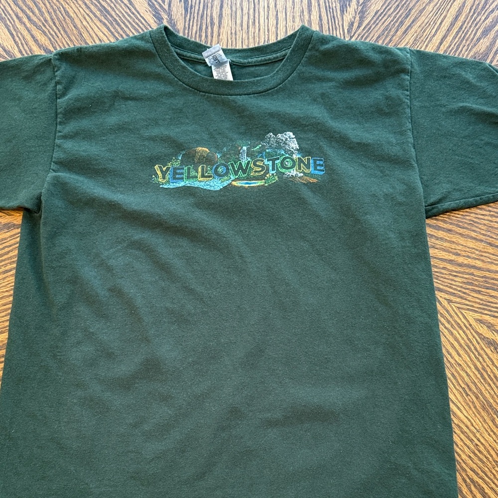 Green Yellowstone Kids T-Shirt
